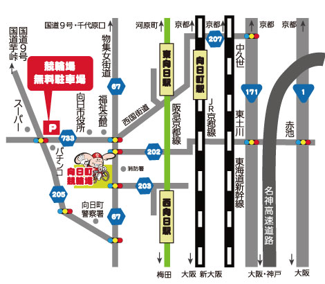 駐車場の地図