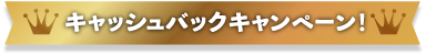 キャッシュバックキャンペーン